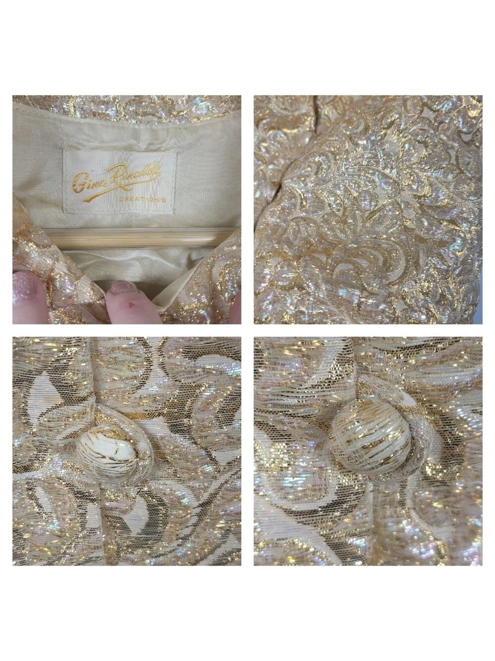 Vintage Gold Dress by Gina Rinaldi #1827 - Picture 14 of 15